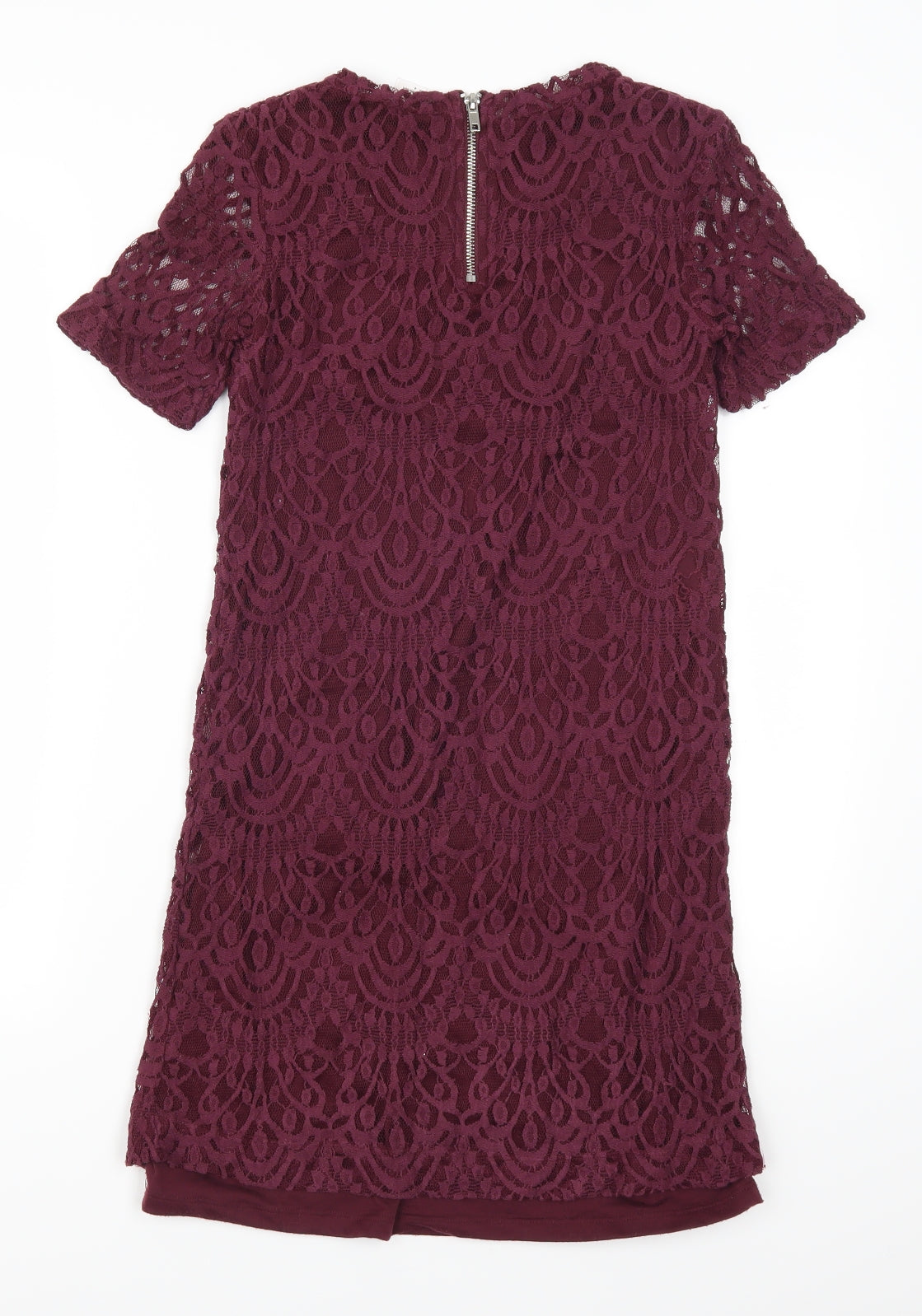 H&M Womens Orange  Lace Pencil Dress  Size 8