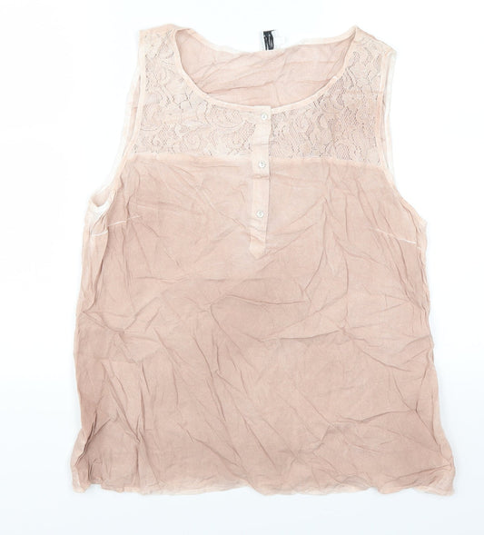 Saint Tropez Womens Pink   Basic Tank Size S