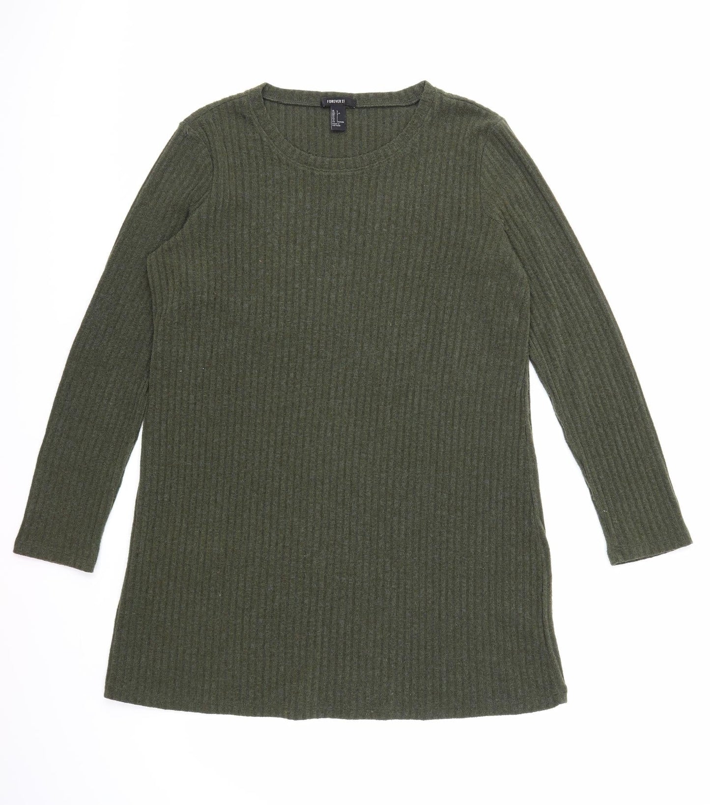 FOREVER 21 Womens Green   Pullover Jumper Size L