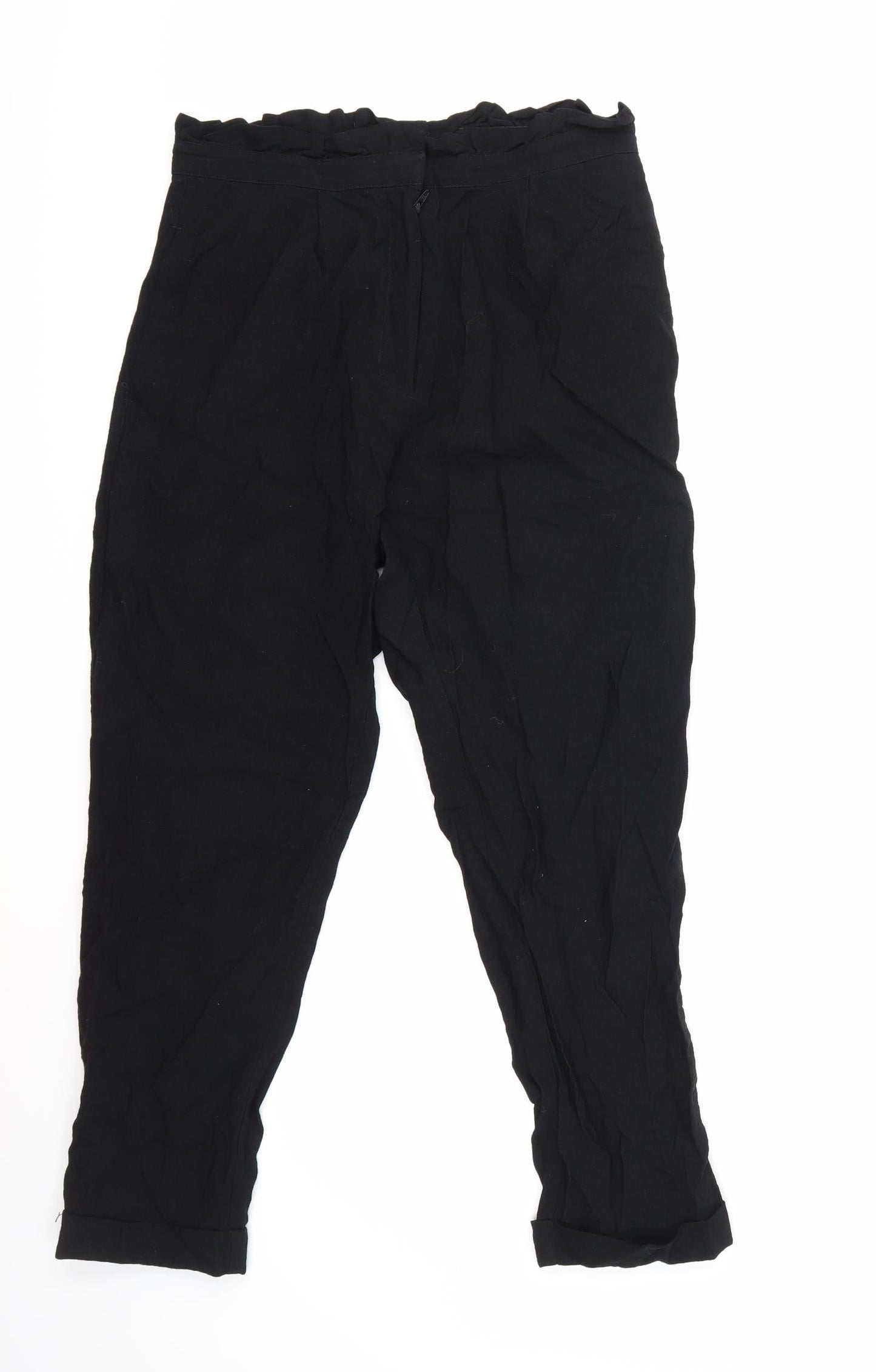 Topshop Womens Black   Trousers  Size 10 L24 in
