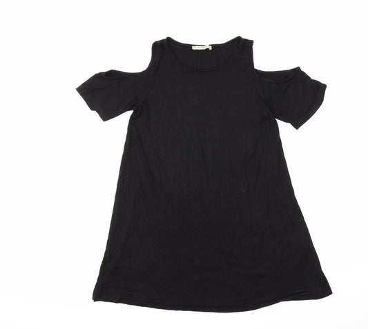 Pull&Bear Womens Black   Basic T-Shirt Size S