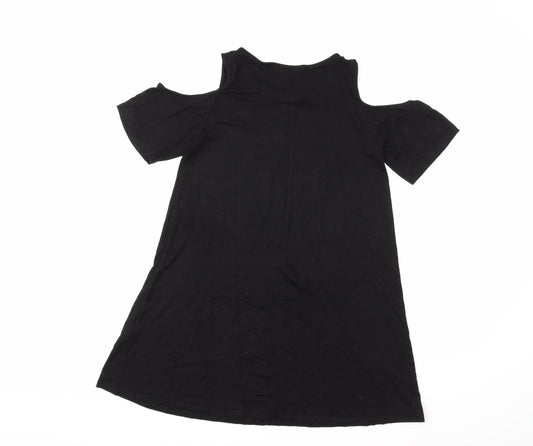 Pull&Bear Womens Black   Basic T-Shirt Size S