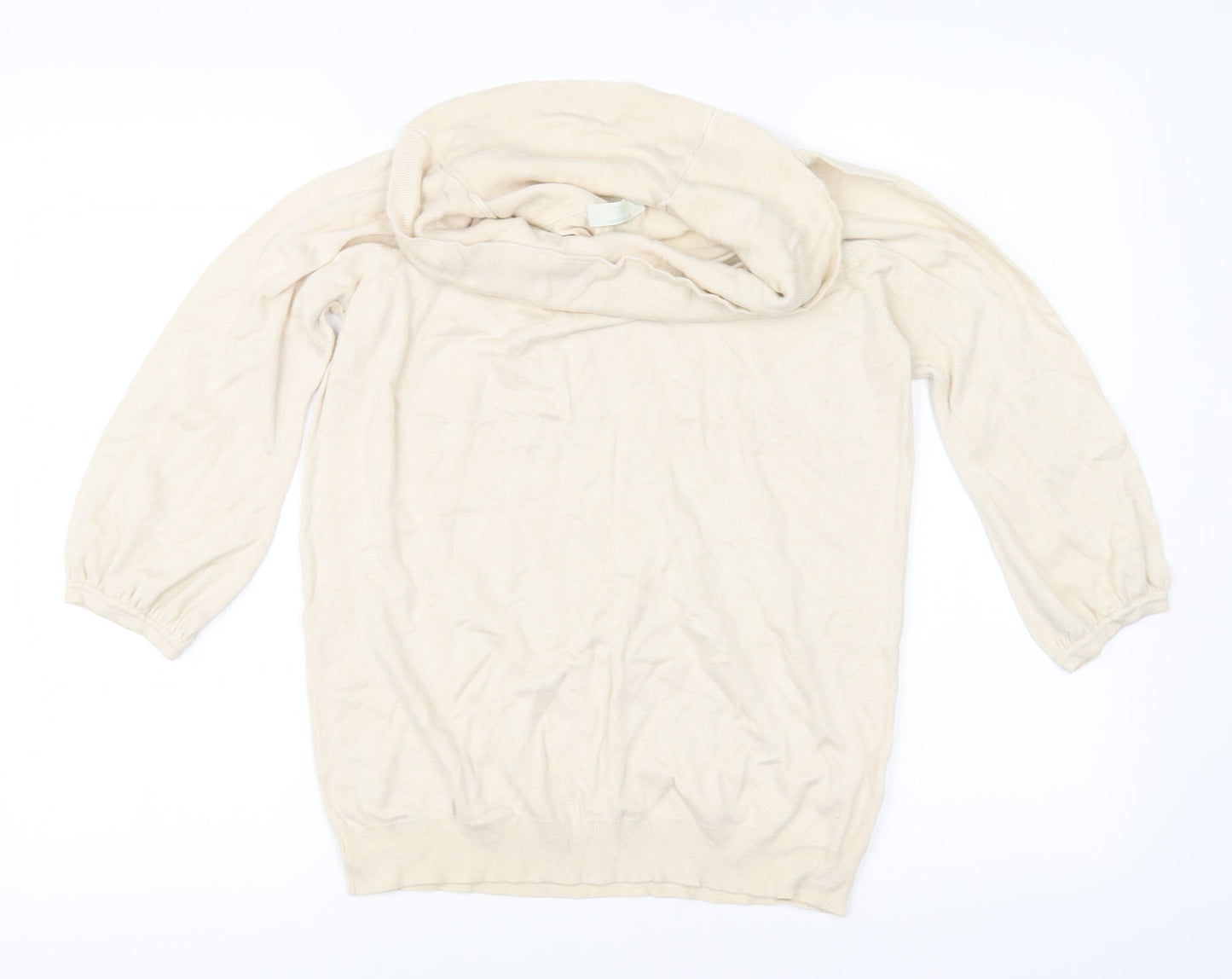 Marks and Spencer Womens Ivory   Pullover Jumper Size 16