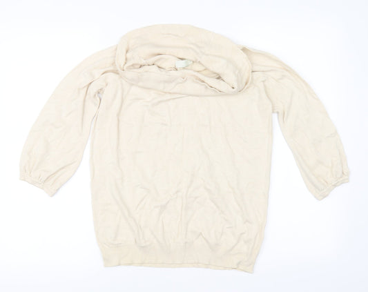 Marks and Spencer Womens Ivory   Pullover Jumper Size 16