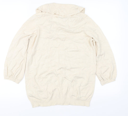 Marks and Spencer Womens Ivory   Pullover Jumper Size 16