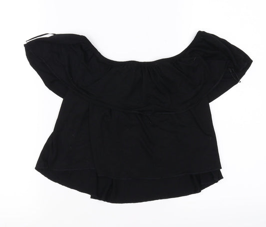 Topshop Womens Black   Basic Blouse Size 6