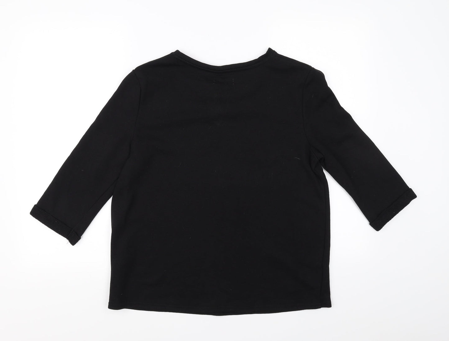 Papaya Womens Black   Pullover Jumper Size M