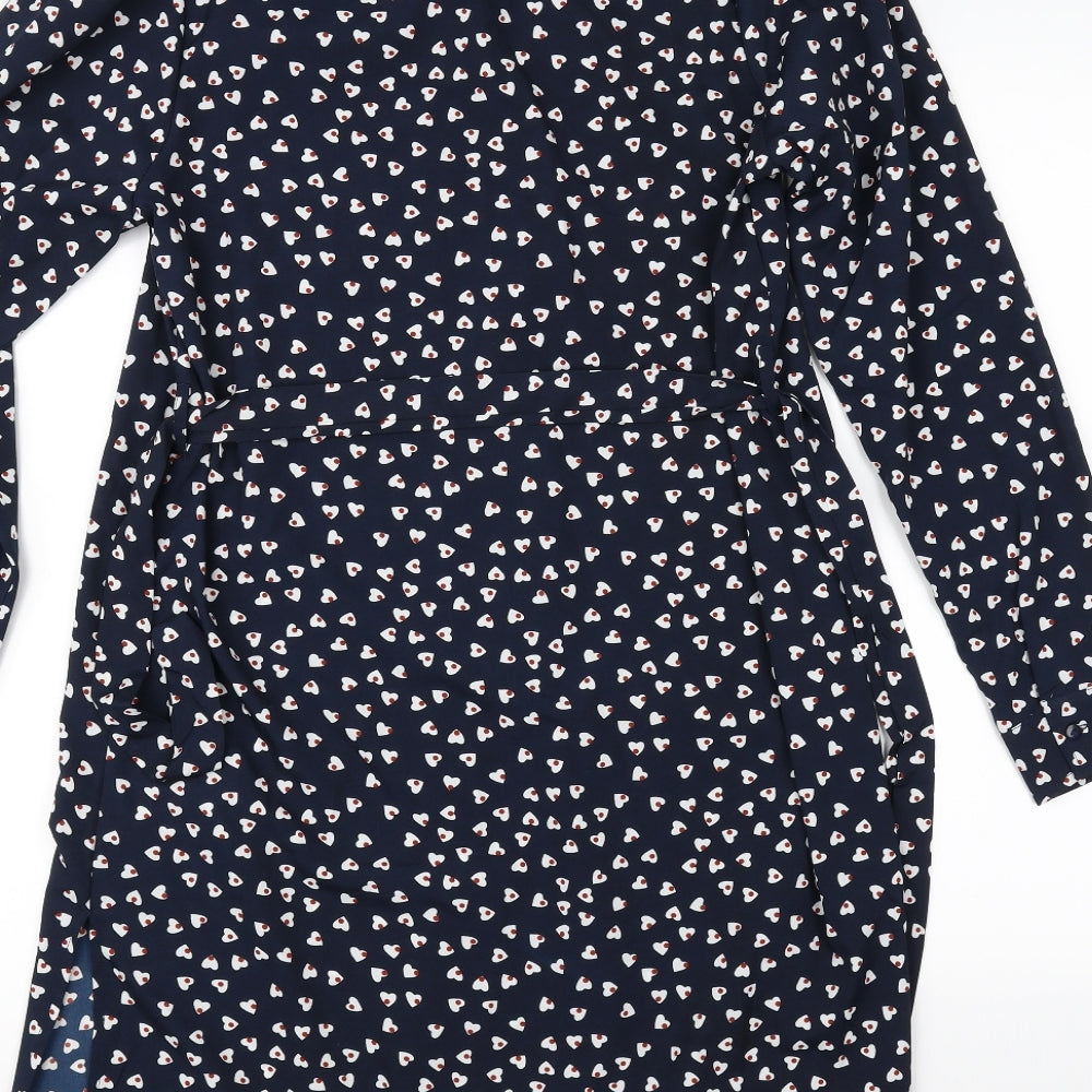 Brave Soul Womens Blue   Basic Button-Up Size S