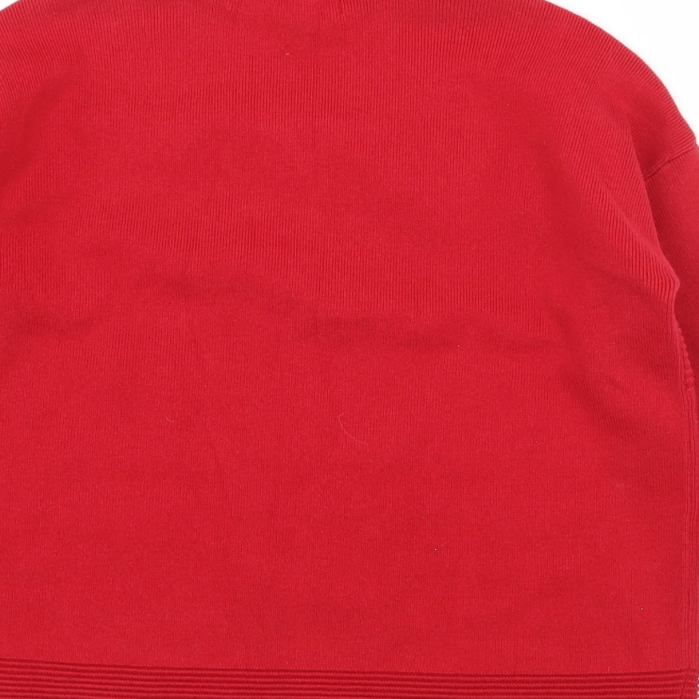 Very Womens Red  Knit Pullover Jumper Size 8