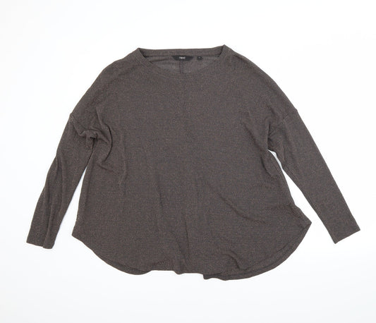 NEXT Womens Brown   Basic Blouse Size 8