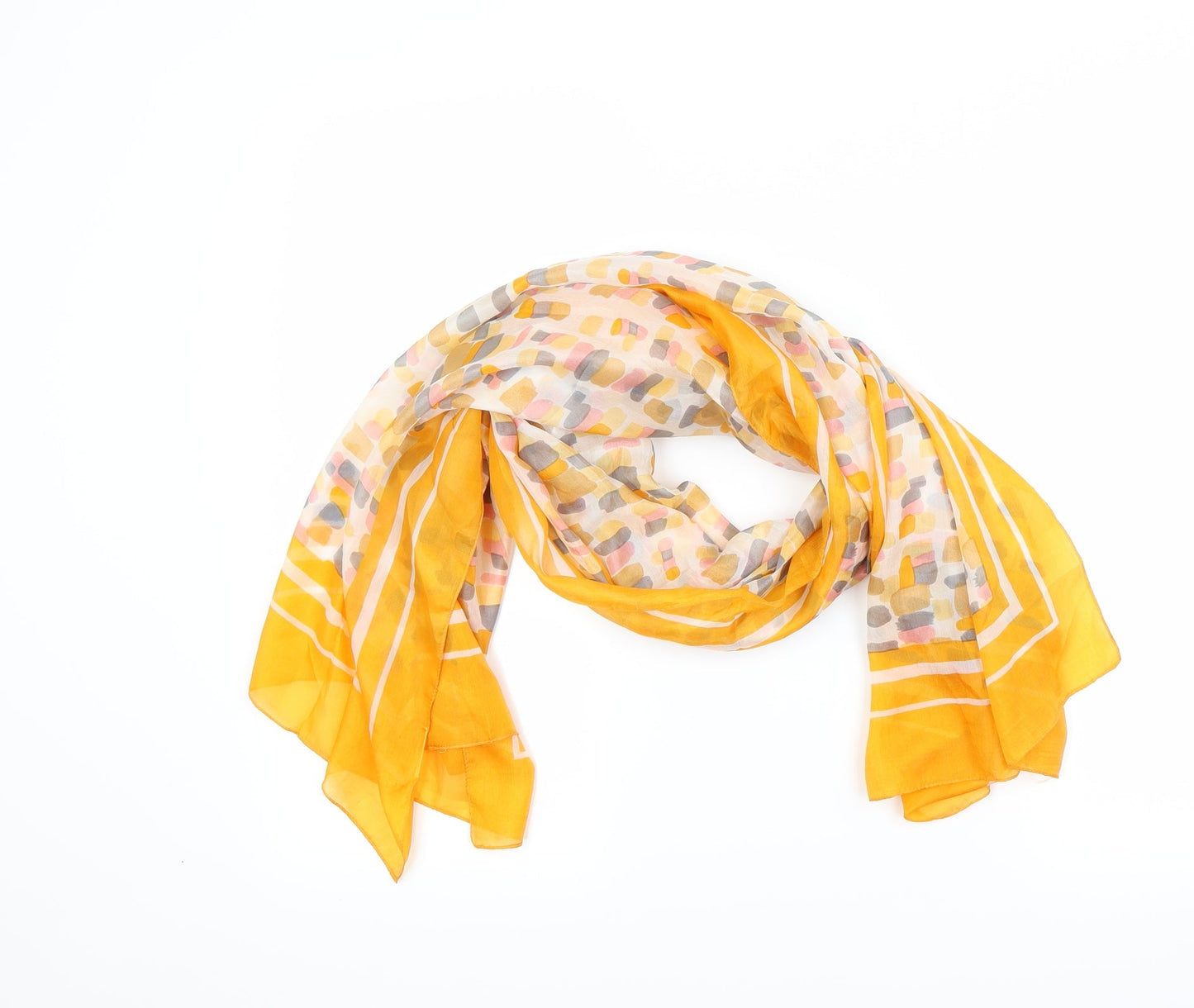 Preworn Womens Yellow    Scarf