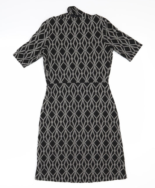 NEXT Womens Grey Argyle/Diamond  A-Line  Size 6