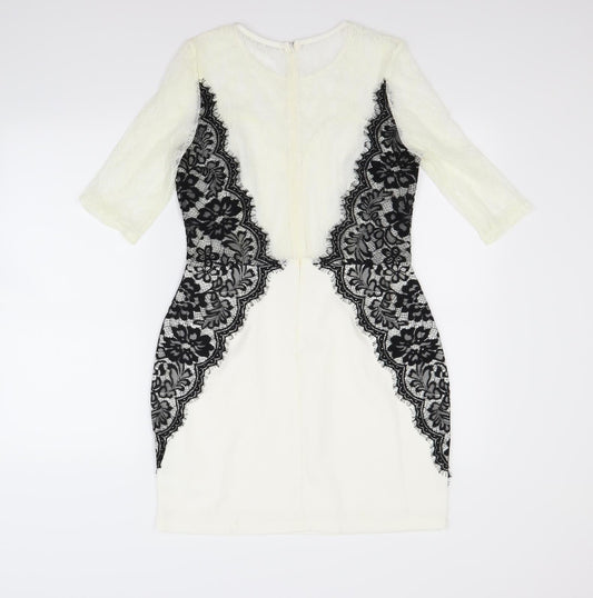 Missguided Womens White   A-Line  Size 12