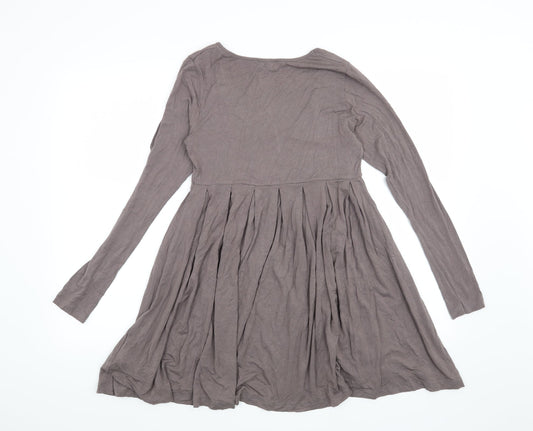 River Island Womens Grey   Basic Blouse Size 10