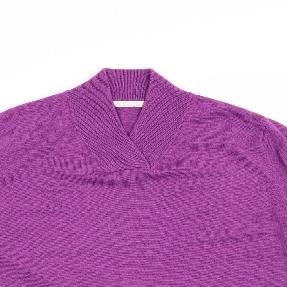 Rowlands Womens Purple   Pullover Jumper Size M