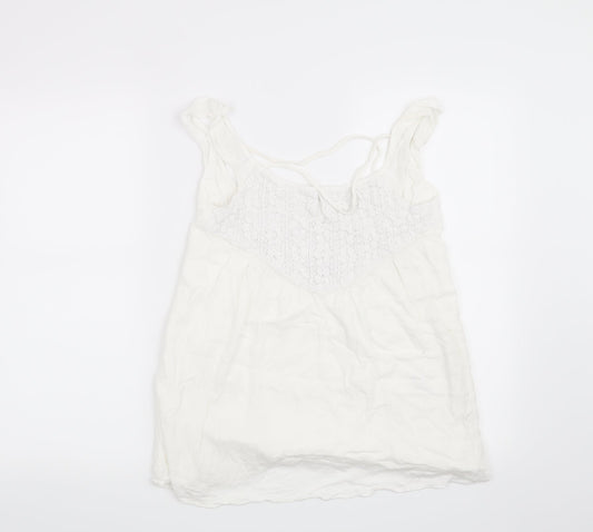 Preworn Womens White   Basic Blouse Size XS
