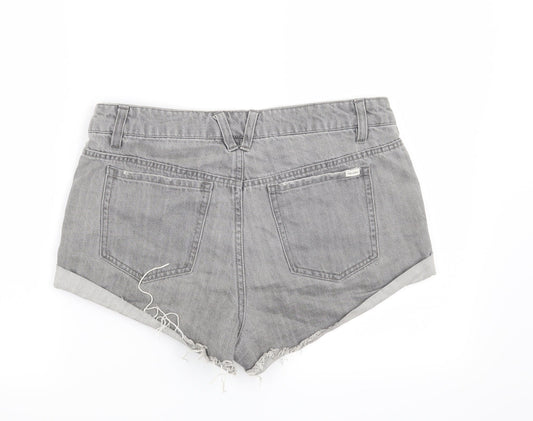 Preworn Womens Grey   Cut-Off Shorts Size 28 in