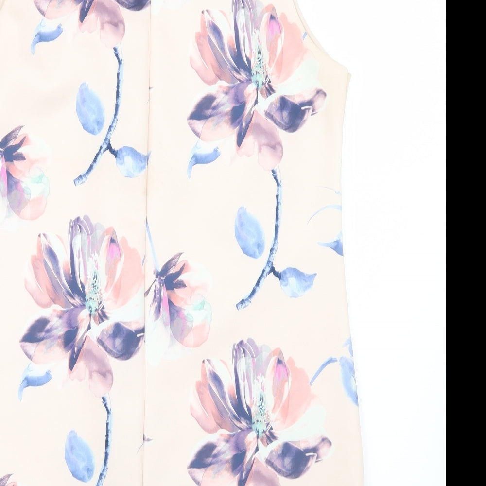 ASOS Womens Blue Floral  Shirt Dress  Size 14