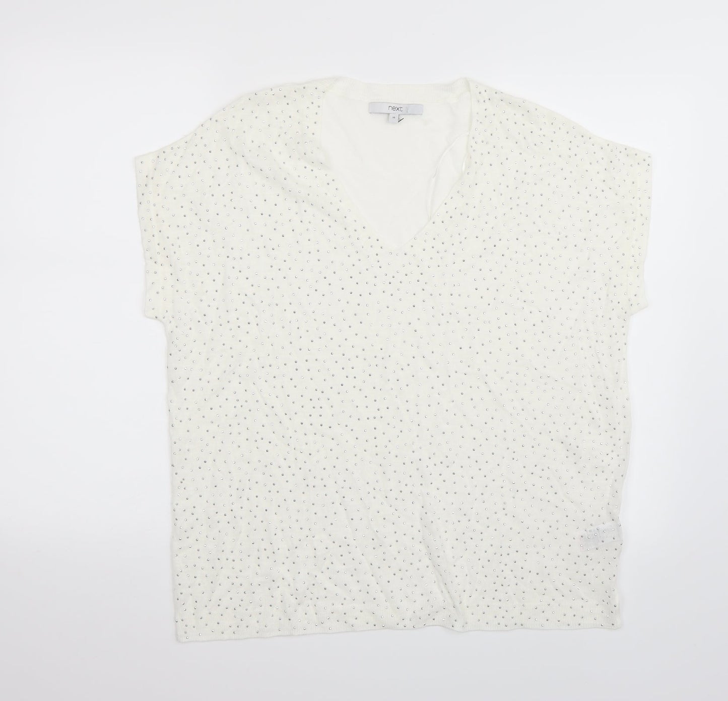 NEXT Womens White   Basic T-Shirt Size 16