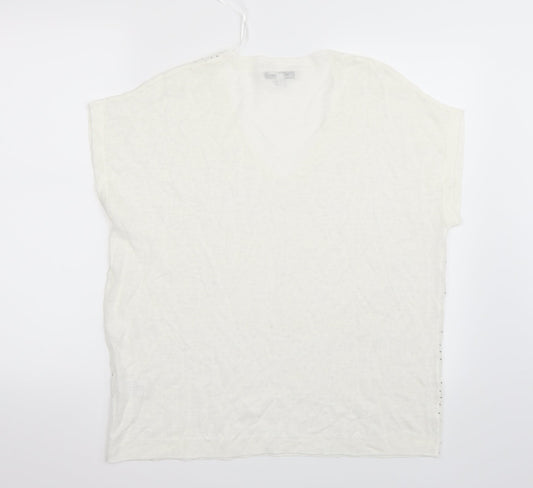NEXT Womens White   Basic T-Shirt Size 16