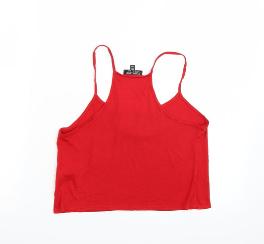 Topshop Womens Red   Cropped Tank Size 8