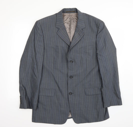 STONES Mens Grey   Jacket Suit Jacket Size 40