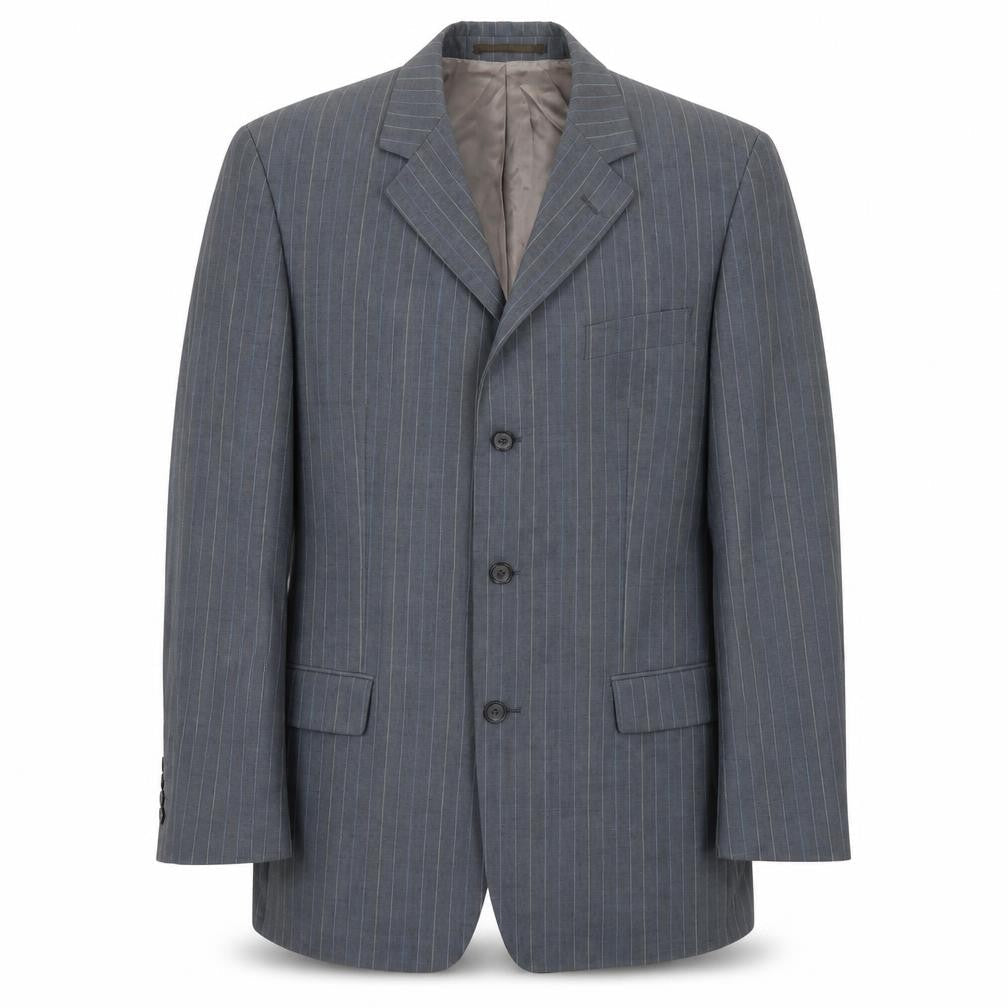 Front view of STONES men’s grey jacket suit jacket, size 40