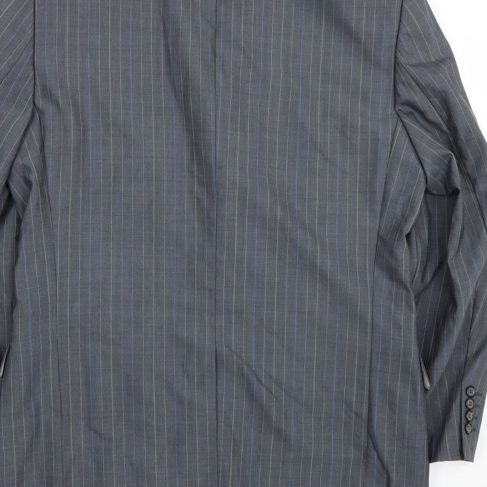 STONES Mens Grey   Jacket Suit Jacket Size 40