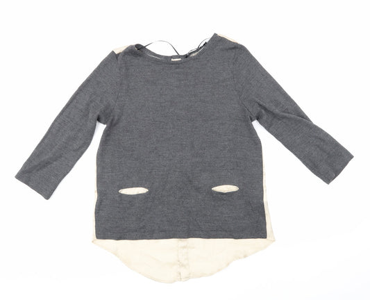 Zara Womens Grey   Basic T-Shirt Size M