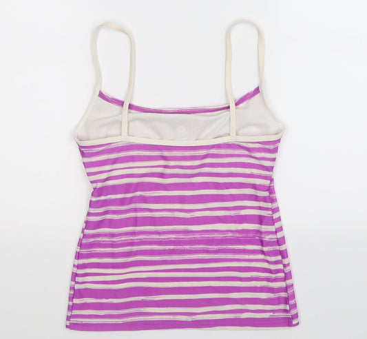 Marks and Spencer Womens Purple Striped  Basic Tank Size 12