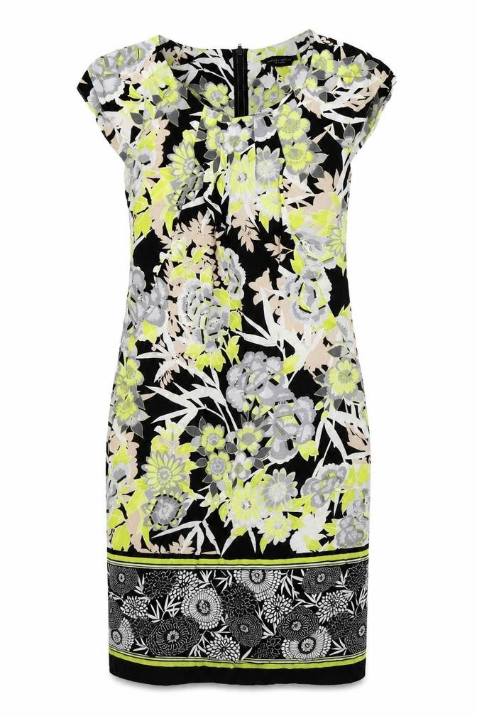 Front view of Dorothy Perkins women’s multicoloured floral bodycon, size UK 10