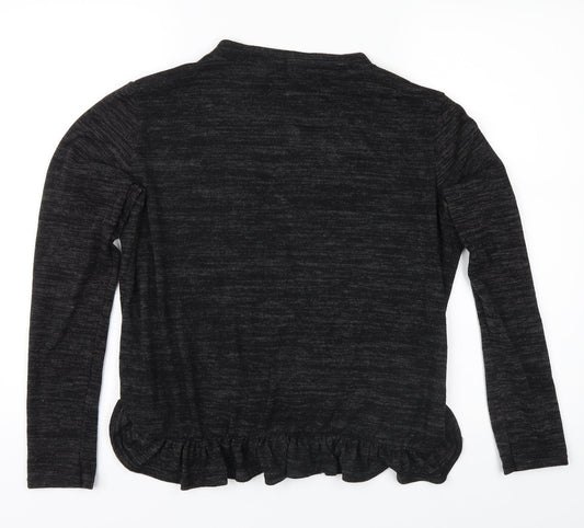 Boohoo Womens Grey   Jersey Blouse Size L