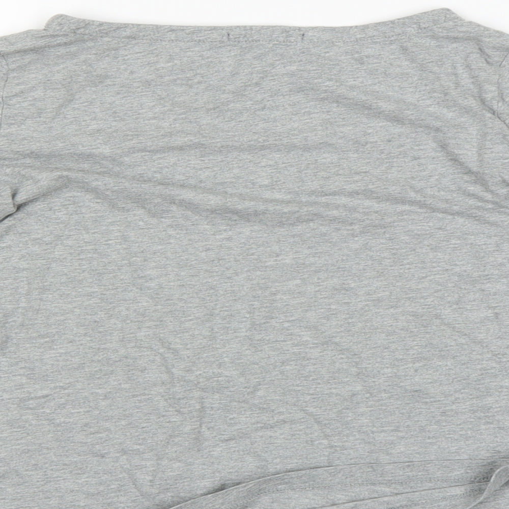Gap Kids Girls Grey Houndstooth  Basic T-Shirt Size 10 Years
