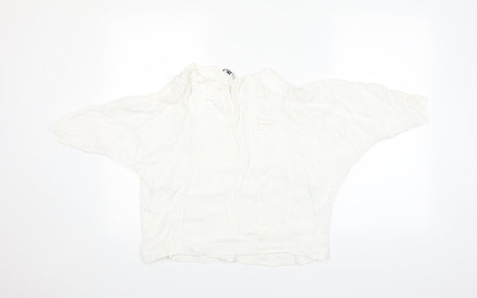 Warehouse Womens White   Basic T-Shirt Size 12