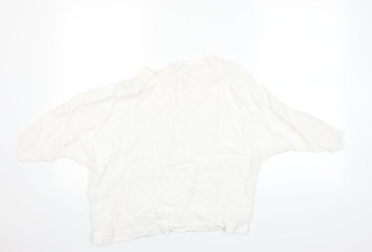 Warehouse Womens White   Basic T-Shirt Size 12