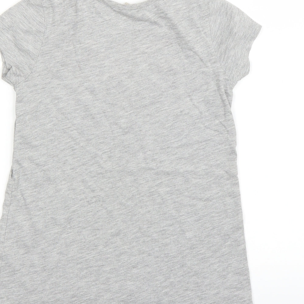 TU  Girls Grey   Basic T-Shirt Size 7 Years