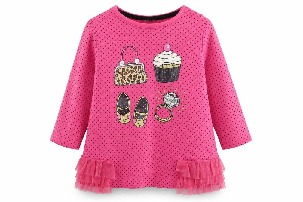 Front view of Julian MacDonald Pink Basic T-Shirt, size 12-18, Months