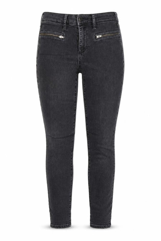 Front view of Gap women’s grey denim skinny jeans, size UK 6, 25-inch leg