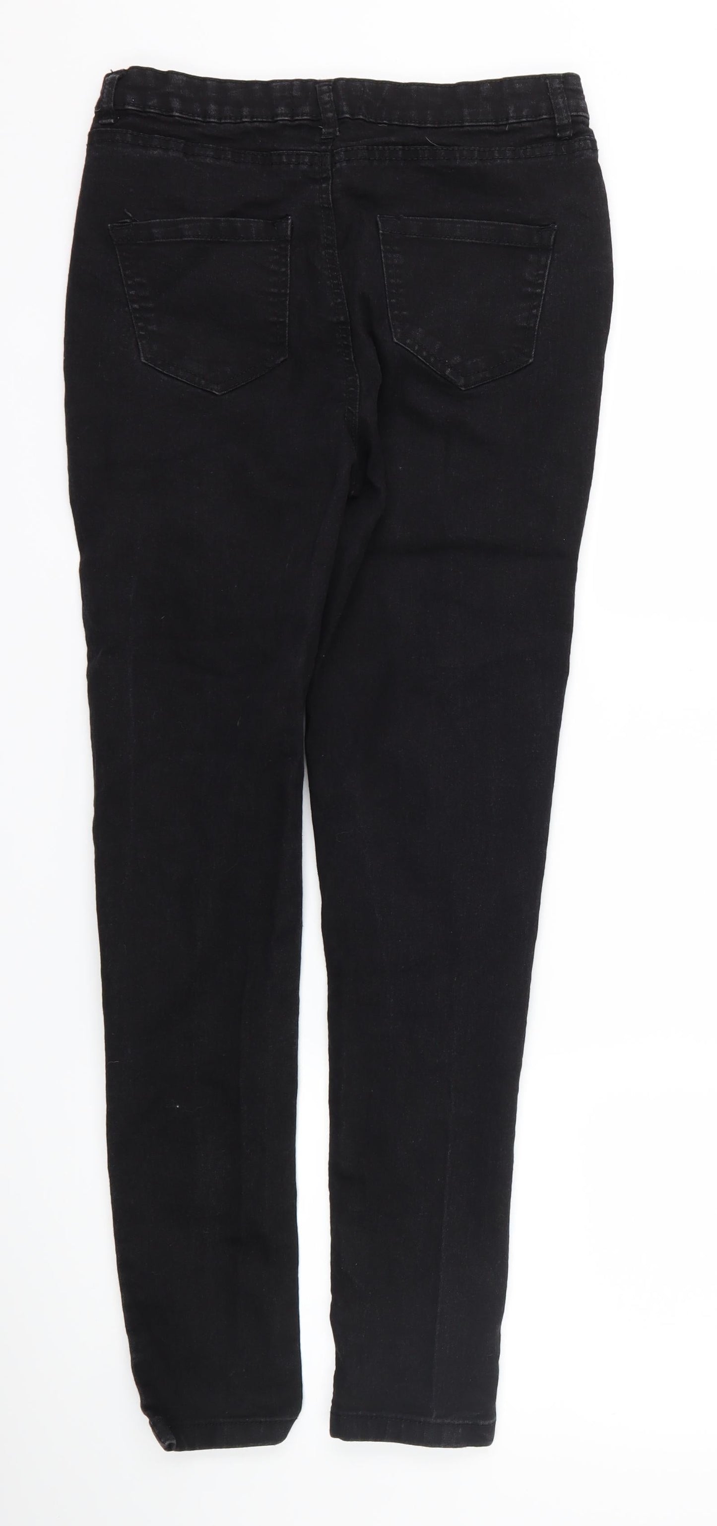 Studio Womens Black  Denim Skinny Jeans Size 10 L28 in