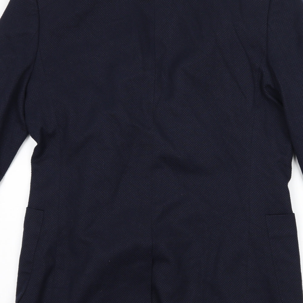 Topman Mens Blue   Jacket Suit Jacket Size 34