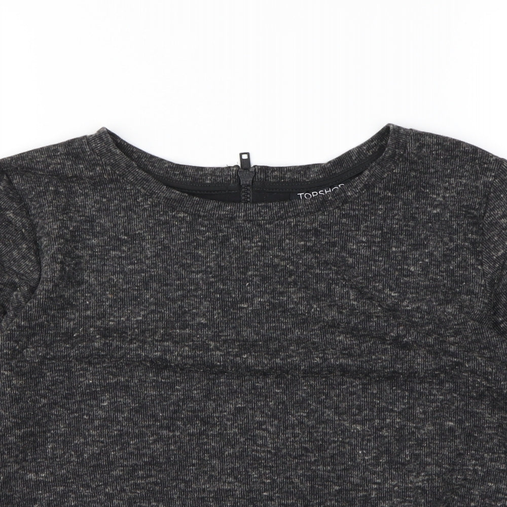 Topshop Womens Black   Basic T-Shirt Size 4