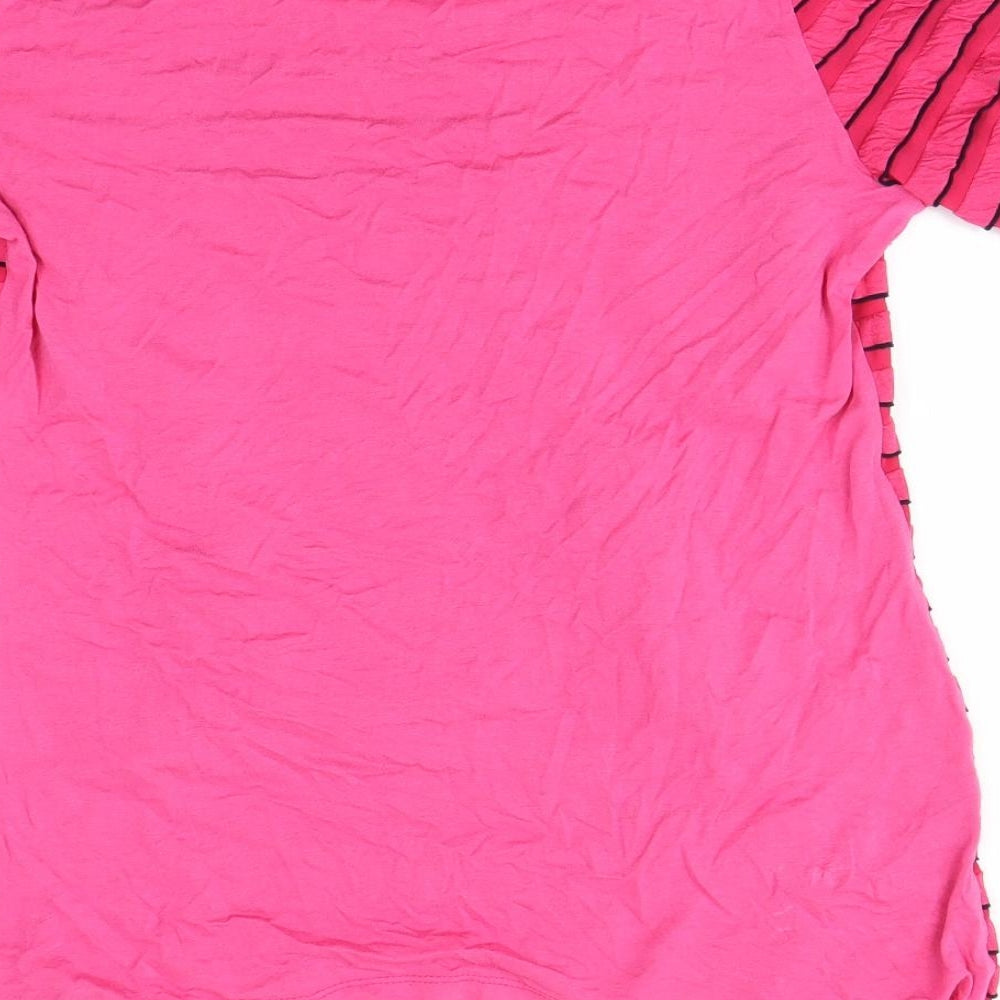 Moda Womens Pink   Basic T-Shirt Size 12