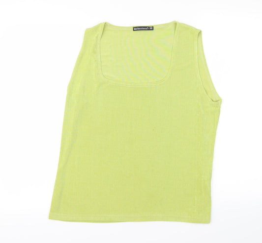 Reflections Womens Green   Basic Tank Size 2XL
