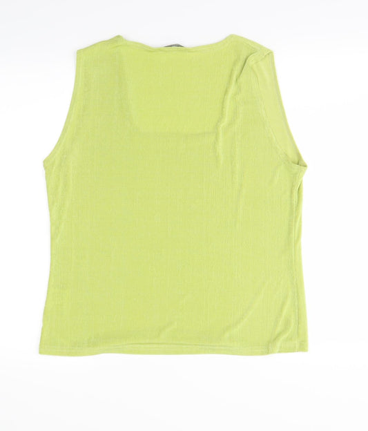 Reflections Womens Green   Basic Tank Size 2XL