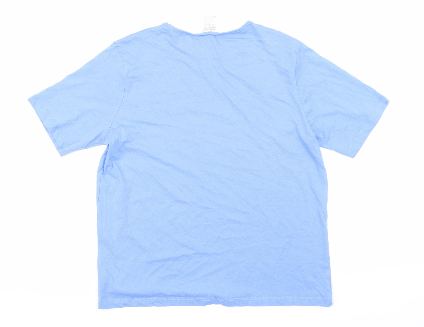 Anne De Lancay Womens Blue   Basic T-Shirt Size 14