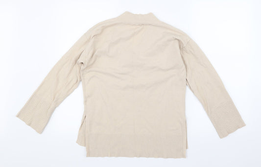 Oasis Womens Beige  Knit Pullover Jumper Size M
