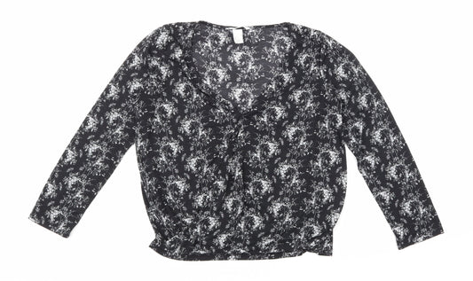 H&M Womens Black   Basic T-Shirt Size S