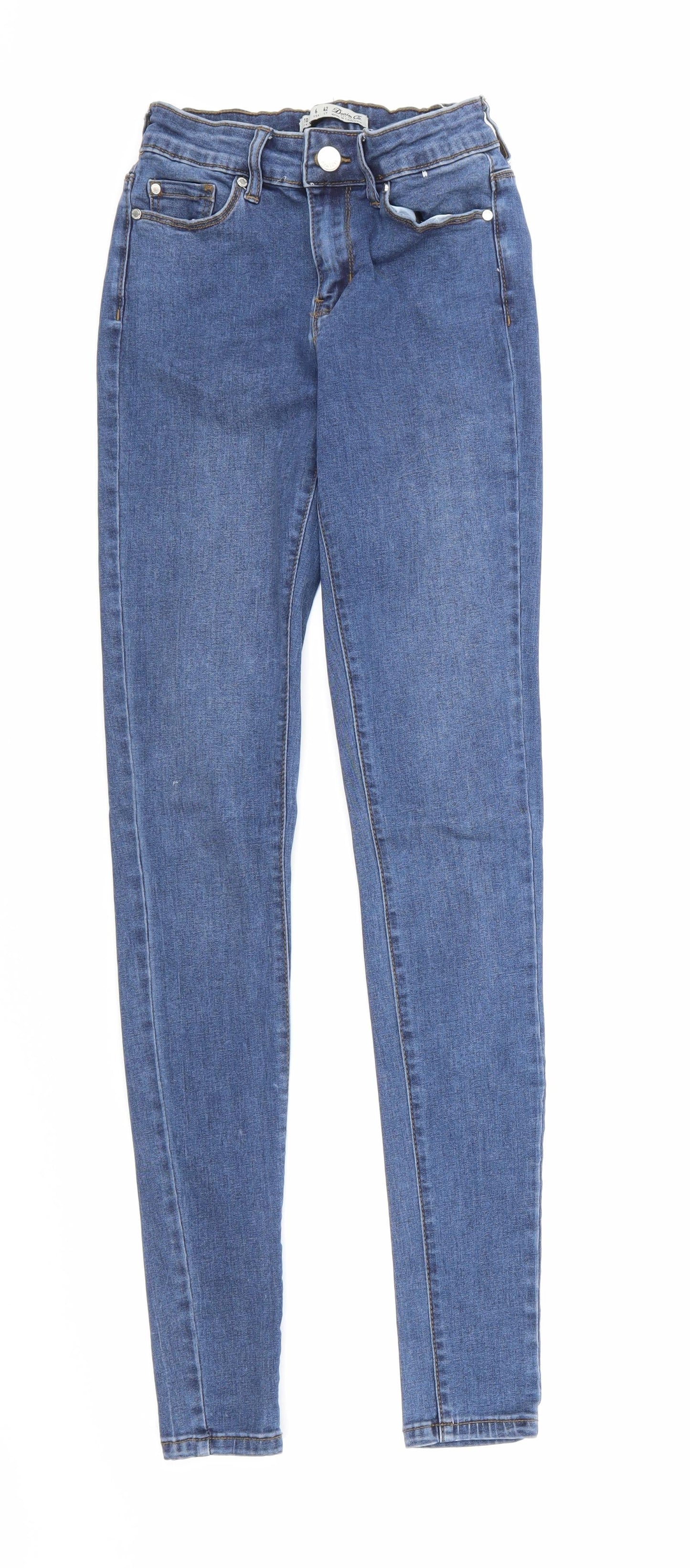 Denim Co Womens Blue  Denim Skinny Jeans Size 10 L28 in