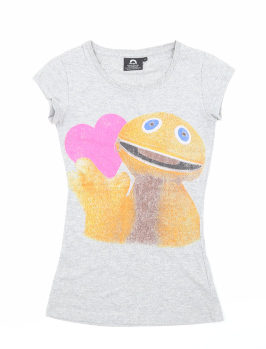 Rainbow Womens Grey   Basic T-Shirt Size 6