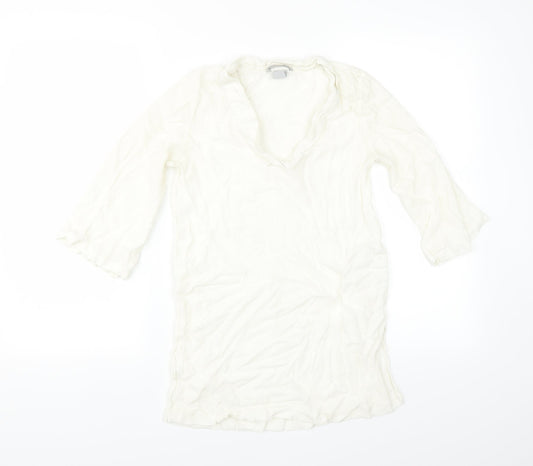 H&M Womens Ivory   Basic Blouse Size 12